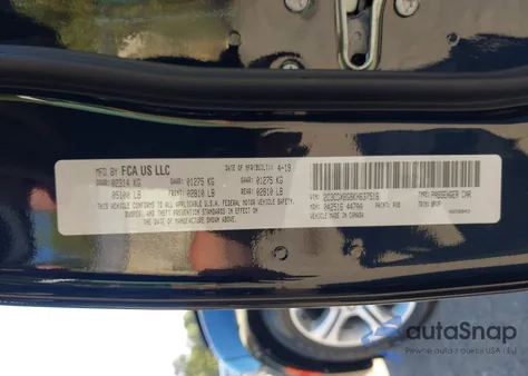 2019 Dodge Charger Sxt Rwd z USA, uszkodzony, nr VIN 2C3CDXBG8KH637516